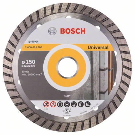 Алмазный отрезной диск Bosch PROFESSIONAL FOR UNIVERSAL TURBO; 150 mm