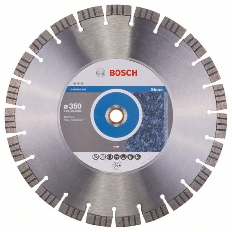 Алмазный отрезной диск Bosch BEST FOR STONE; 350 mm