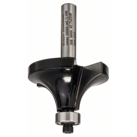 Apaļošanas frēze Bosch 15/22/66 mm ar lodīšgultni