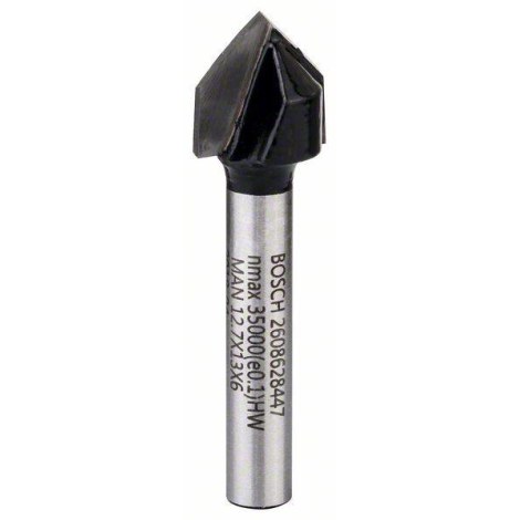 V veida rievu frēze Bosch 2608628447; 6/12,7/12,7/45 mm