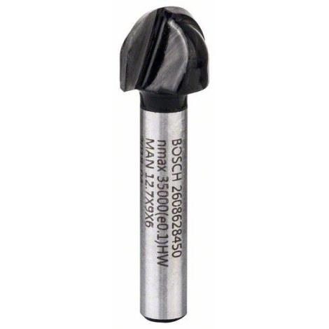 V veida rievu frēze Bosch 2608628450; 6/6,3/12,7/40 mm
