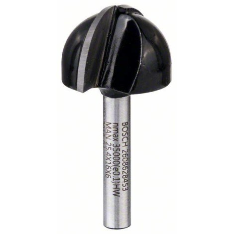 Nokāpes apaļošanas frēze Bosch 2608628453; 6/12,7/25,4 mm