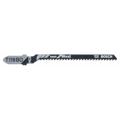Figūrzāģa asmeņi Bosch T 119 BO; 5 gab.