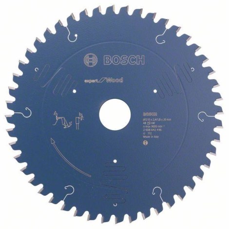 Отрезной диск Bosch Expert for Wood 2608642496; 210x30 mm; Z48