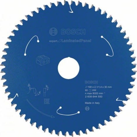 Отрезной диск Bosch Expert for Laminated Panel 2608644550; 190x30 mm; Z60