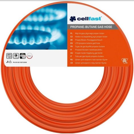 Бытовой газовый шланг Cellfast 20-680; 9 mm; 60 m