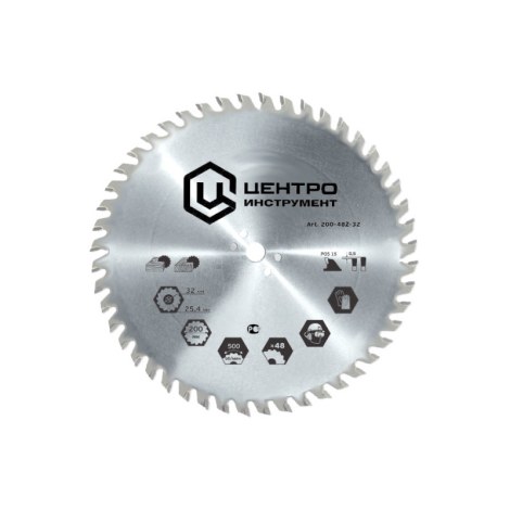 Пильный диск по дереву Centroinstruments; 205x30 mm; Z24