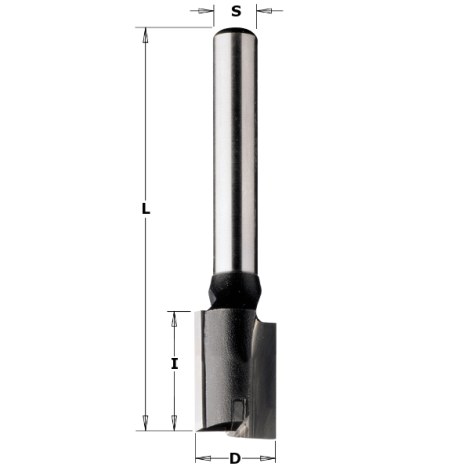Taisnā pirkstfrēze CMT; S=8 mm; D=22 mm