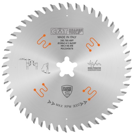 Универсальный пильный диск CMT 285; 190X2,2X20; Z28; 8°