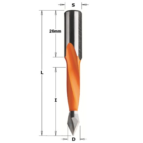 Сверело по дереву CMT; S=10 mm; D=8 mm