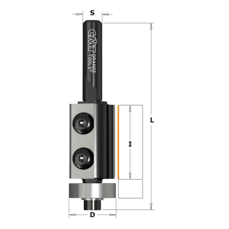 Taisnā pirkstfrēze CMT 657.161.11; S=8 mm; D=16 mm, RH