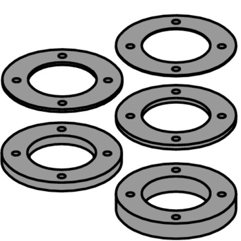 SPACER RING KIT Ø65X8X31.75 FOR CUTTER HEAD 694.001/015.30