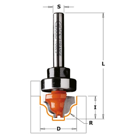 Profilfrēze CMT 765.301.11B; 19/12,3 mm; ar lodīšgultni
