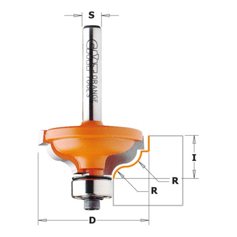 Profilfrēze CMT; S=1/4''; D=34,2 mm