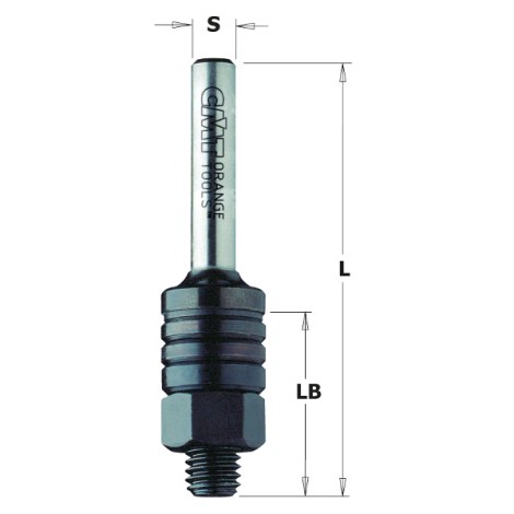 Фрезерный шпиндель CMT 924.083.00; S=8 mm; L=86 mm