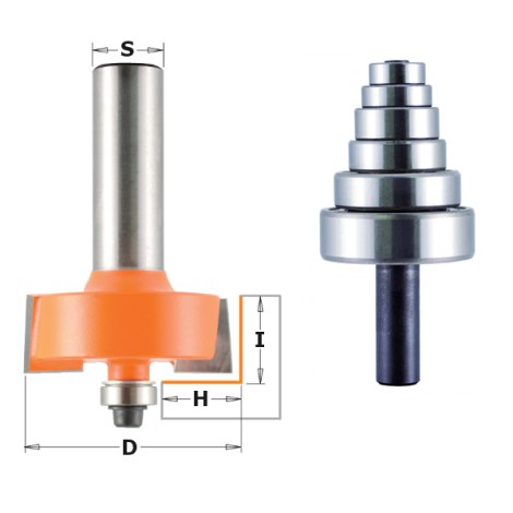 Rievu frēze CMT; 12 mm; 3,2-12,7 mm; 19 mm; 9 daļu