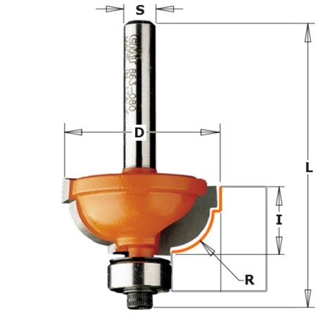 Profilfrēze CMT 964.548.11; S=12 mm; D=25,4 mm