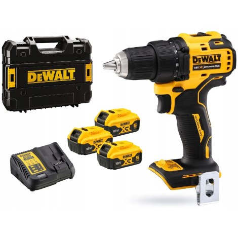 Urbjmašīna-skrūvgriezis DeWalt DCD708P3T-QW; 18 V; 3x5,0 Ah akum.