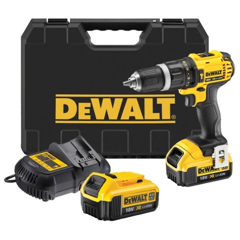 Дрель-шуруповерт DeWalt DCD785M2; 18 V; 2x4,0 Ah аккум.