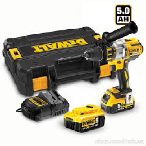 Ударная дрель-шуруповерт DeWalt DCD995P2; 18 V; 2x5,0 Ah аккум.