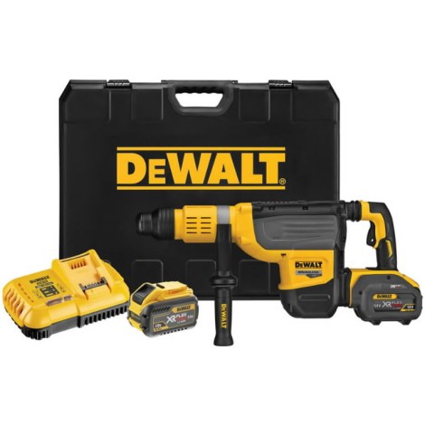 Перфоратор DeWalt DCH773Y2-QW; 19,4 J; SDS-max; 54 V; 2x12 Ah аккум.