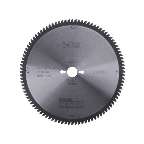 Пильный диск по дереву DeWalt; 305x3x30,0 mm; Z96; -5°