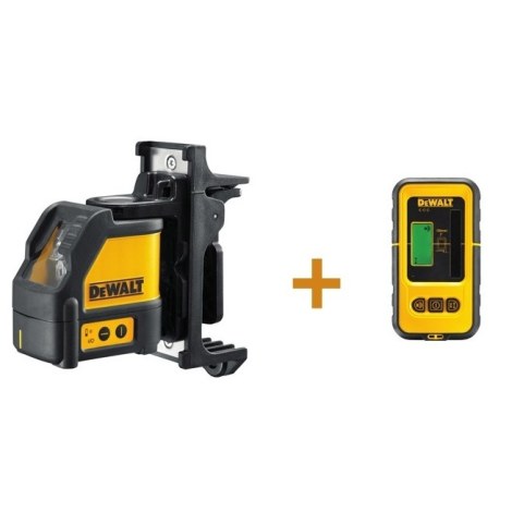 Krustveida lāzera nivelieris DeWalt DW088KD + lāzera uztvērējs DeWalt DE0892