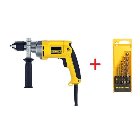 Электрическая дрель DeWalt DW236I + Набор сверл для металла DeWalt DT5940 Cobalt