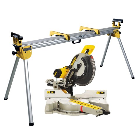 Leņķzāģis DeWalt DWS780 + darbgalds DE7033