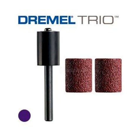 Шлифовальная оправка Dremel TR407 + 2 Шлифовальные ленты (P60), подходит только для инструмента Dremel Trio