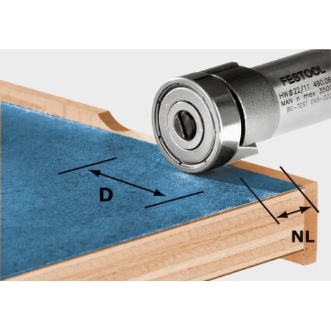Фреза пригоночная Festool HW/KLS D22/8-OFK; 22 mm с подшипником