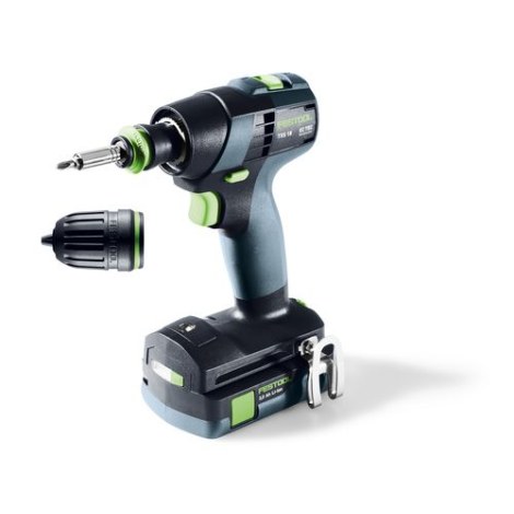 Дрель-шуруповерт Festool TXS 18 C 3,0-Plus 18 V; 2x3,0 Ah аккум.