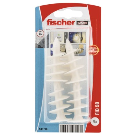 Нейлоновый дюбель Fischer FID 50 K; 4 шт.