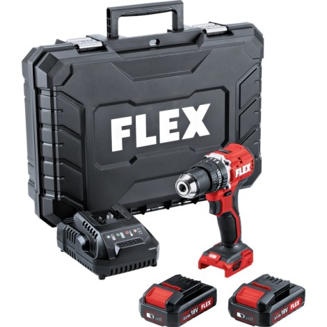 Triecienurbjmašīna / skrūvgriezis Flex PD 2G 18.0-EC LD/2.5 Set; 18 V; 2x2,5 Ah akum.