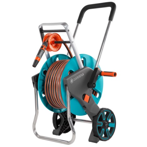 Тележка для шланга Gardena AquaRoll M Easy; 30 m; 13 mm; с поливочным шлангом