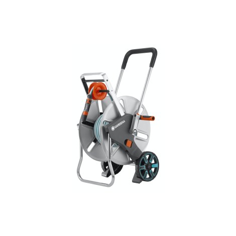 Тележка для шланга Gardena AquaRoll L Easy Metal; 30 m; 19 mm; с поливочным шлангом