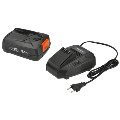 Akumulators Gardena P4A PBA 18V/45; 18 V; 2,5 Ah; Li-ion + lādētājs AL 1830 CV