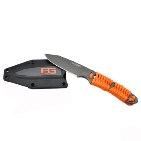 Nazis Gerber Bear Grylls Survival Paracord taisniem asmeņiem ar ieliktni