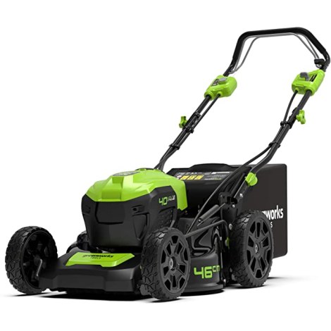 Аккумуляторная самоходная газонокосилка Greenworks GD40LM46SPK4x; 40 V; 2x4,0 Ah аккум.