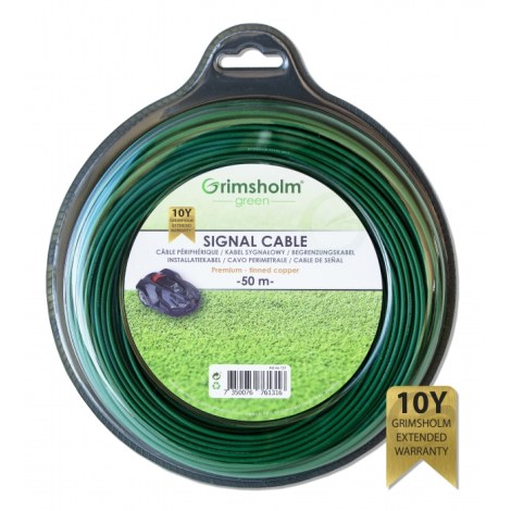 Vads perimetra iezīmēšanai (zāles pļāvējiem-robotiem) Grimsholm Premium; 2,45 mm x 50 m