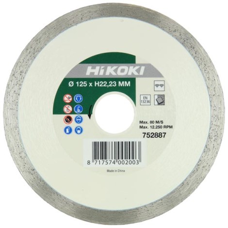 Dimanta slīpēšanas disks HiKOKI 752887; 125 mm