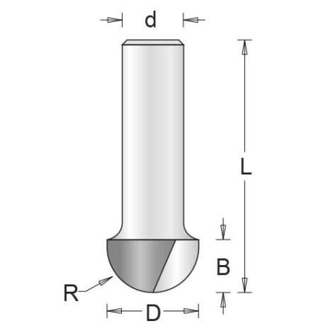 Фреза галтельная HiKOKI 754082; 9,5/38/4,8 mm