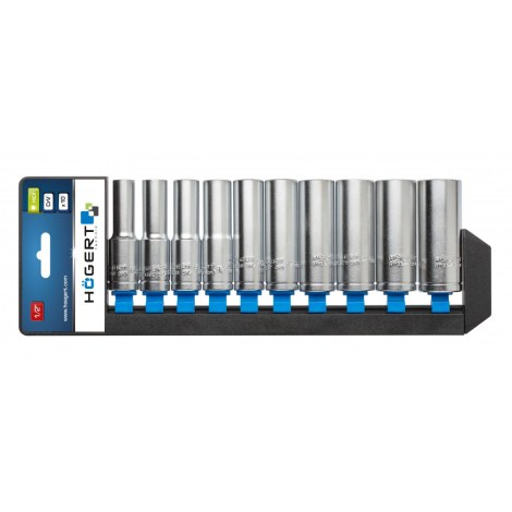 Uzgaļu komplekts Hogert HT1A888; 10-24 mm; 10 gab.