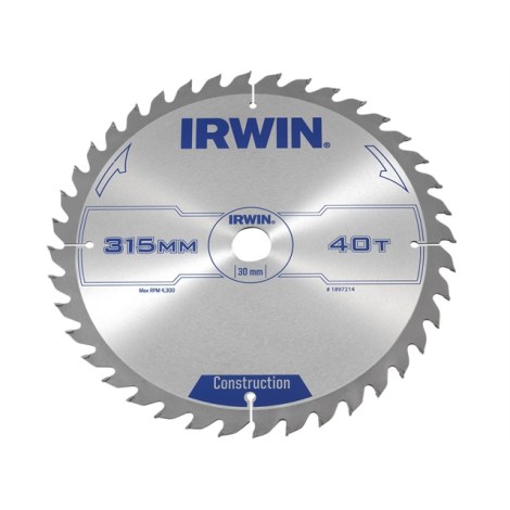 Пильный диск по дереву Irwin; Ø315 mm