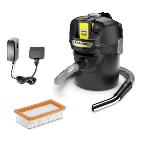 Пылесос для золы Karcher AD 2 BS; 18 V; 1x2,5 Ah аккум.