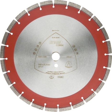 Алмазный отрезной диск Klingspor DT 910 B Special; 400x3,4x25,4 mm