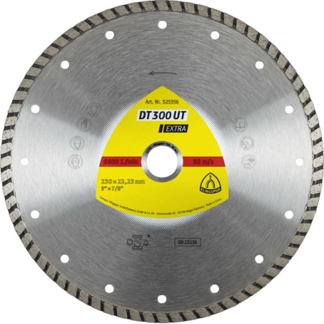Алмазный диск для влажной резки Klingspor DT 300 UT Extra; 115x1,9x22,23 mm