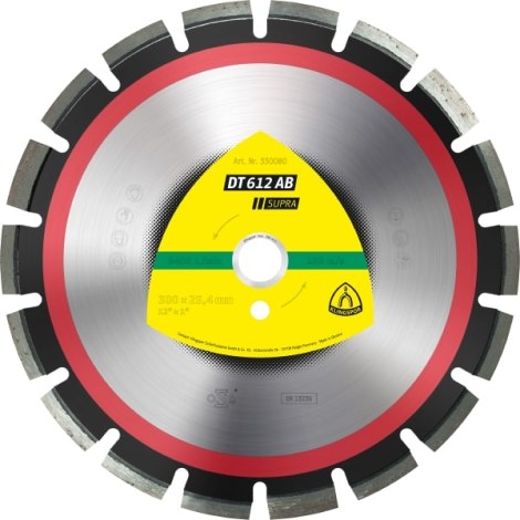 Алмазный отрезной диск Klingspor DT 612 AB Supra; 450x3,7x25,4 mm