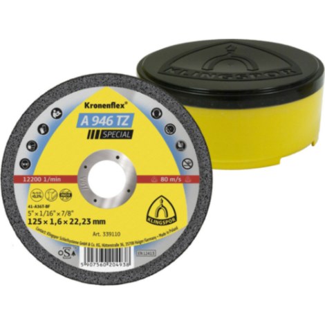 Abrazīvais griešanas disks Klingspor A 946 TZ Special; 230x1,9 mm; FL; 1 gab.