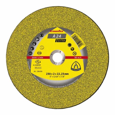 Абразивный режущий диск Klingspor A 24 Extra; 125x2,5 mm; X-Lock; 25 шт.